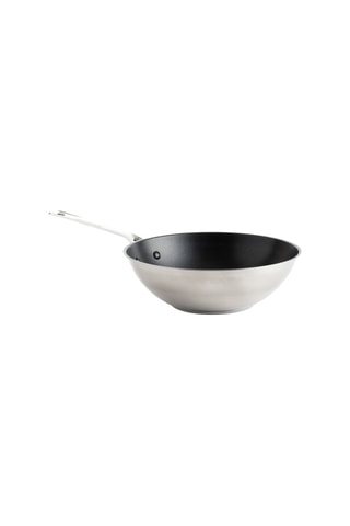 Wok de aço inoxidável 28 cm