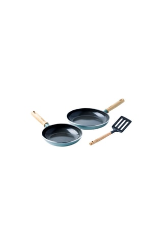 2 poêles revêtement céramique et spatule Mayflower - 20 cm et 24 cm - KitchenAid