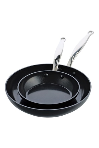 2 poêles revêtement céramique Barcelona - 20/28 cm - Greenpan