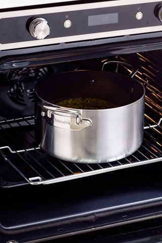 Tacho em aço inoxidável revestimento cerâmica Barcelona - 24 cm - 5,8 l - Greenpan