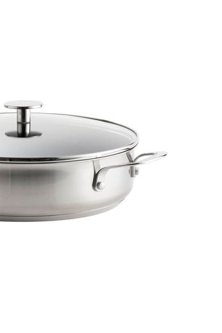 Caçarola em aço Inoxidável com tampa - 28 cm
