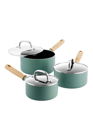3 casseroles avec couvercles mayflower - 16/18/20 cm - Greenpan