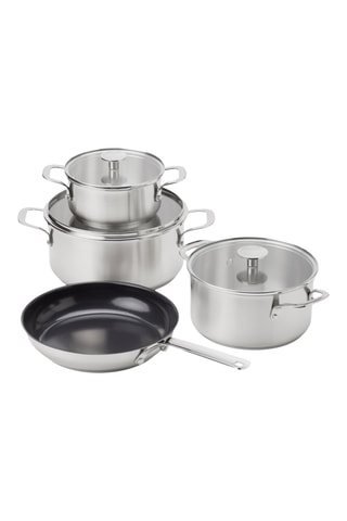 Batterie de cuisine en acier inoxydable - 7 pièces - KitchenAid
