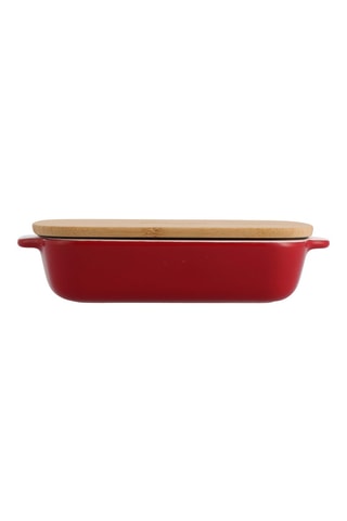 Travessa de forno em cerâmica com tampa - 33,6 x 27,8 x 23,4 cm - KitchenAid