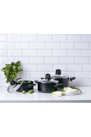 3 casseroles avec couvercles Memphis - 16/18/20 cm - Greenpan