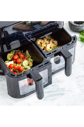 Fritadeira de ar em cerâmica e aço inoxidável Bistro - 3000 W - Greenpan