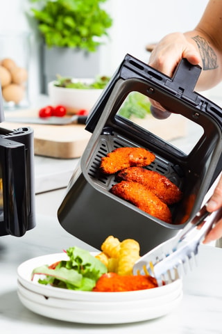 Fritadeira de ar em cerâmica e aço inoxidável Bistro - 3000 W - Greenpan