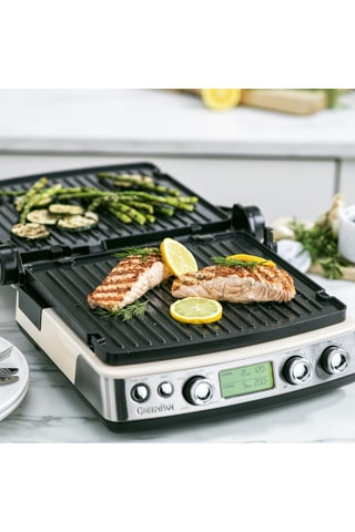 Grelhador em aço inoxidável Elite Contact - 2200 W - Greenpan