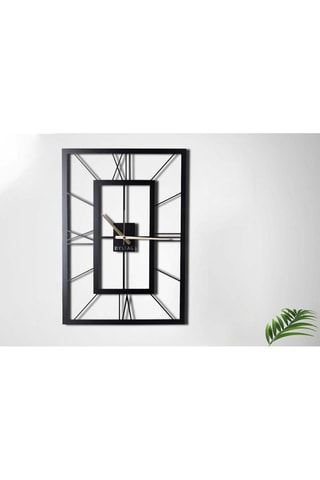 Reloj mural November XL - 70 x 50 cm - Negro