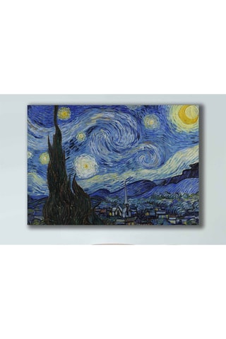 Wanddecoratie “Sterrennacht” Vincent van Gogh - 70 x 100 cm