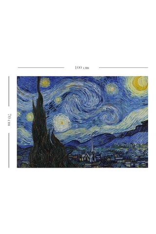 Wanddecoratie “Sterrennacht” Vincent van Gogh - 70 x 100 cm