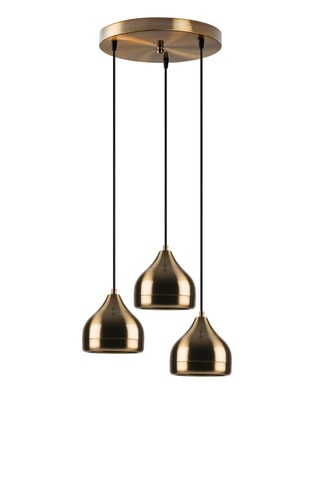 Lámpara de techo - Dorado - 3 x 40 W