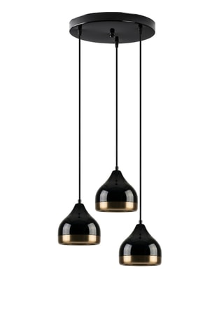 Lámpara de techo - Negro - 3 x 40 W