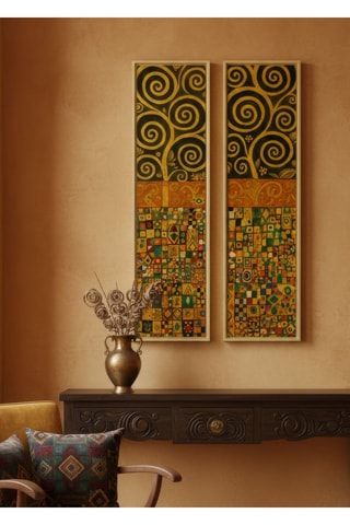 2 Wanddecoraties - 25 x 100 cm