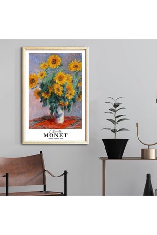 Cuadro «Jarrón de girasoles» de Claude Monet - 42 x 62 cm