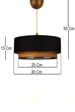 Lámpara de techo - Negro - 40 W