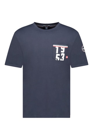 Camiseta - Blanco, azul y rojo