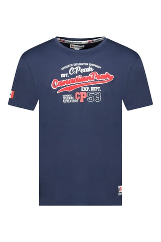 Camiseta Jurbeak - Blanco, azul y rojo