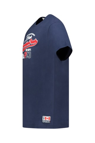 Camiseta Jurbeak - Blanco, azul y rojo