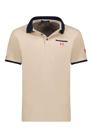 Polo Kareak - Negro, beige y rojo