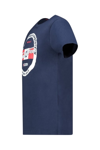 Camiseta - Blanco y azul