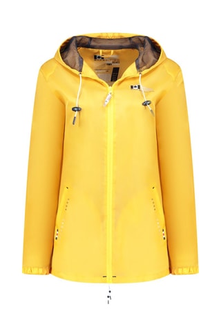 Chaqueta con capucha Boateak - Blanco, negro y amarillo