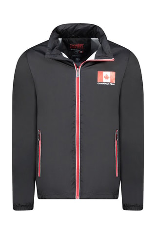 Chaqueta con capucha - Blanco, negro y rojo