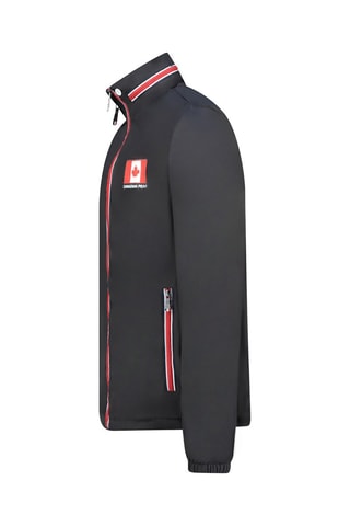 Chaqueta con capucha - Blanco, negro y rojo