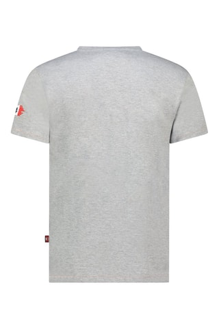 Camiseta - Blanco, gris y rojo