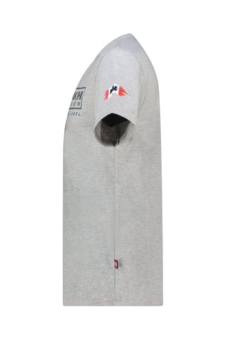 Camiseta - Blanco, gris y rojo