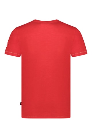 Camiseta - Blanco, gris y rojo