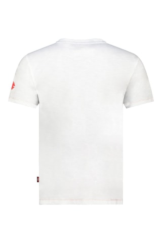 Camiseta - Blanco, gris y rojo