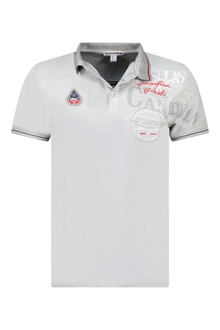 Polo Kadventureak - Blanco, rojo y gris
