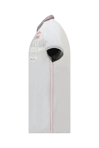 Polo Kadventureak - Blanco, rojo y gris