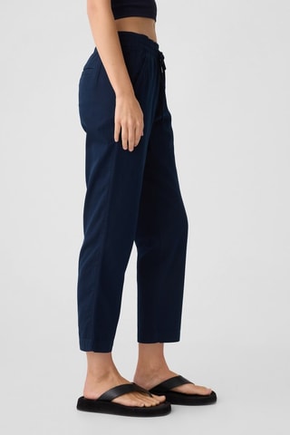 Pantaloni straight 7/8 - Indaco