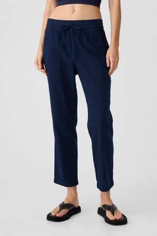 Pantaloni straight 7/8 - Indaco