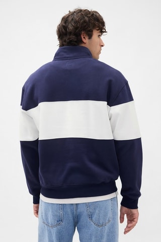 Felpa oversize in pile - Navy