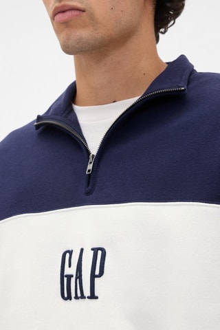 Felpa oversize in pile - Navy