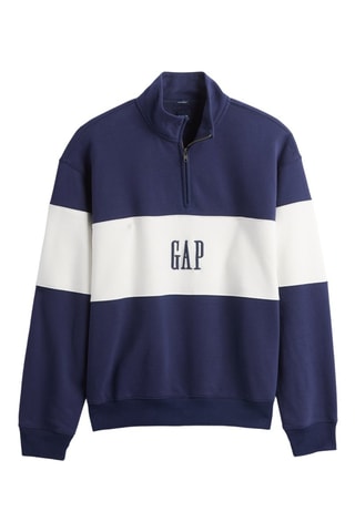 Felpa oversize in pile - Navy