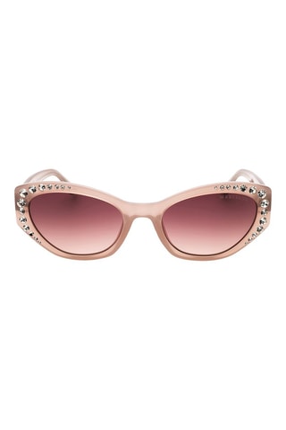 Lunettes de soleil femme - Catégorie 3 - Guess - Beige et rouge