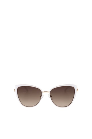 Zonnebril Dames - Categorie 3 - Guess - Wit, bruin en goudkleurig