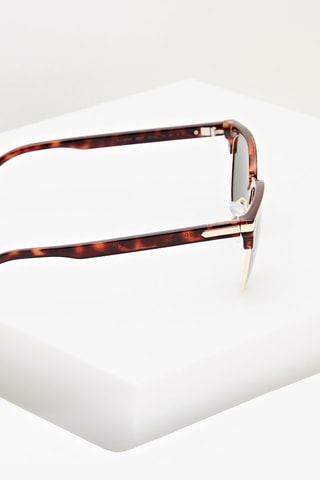 Lunettes de soleil polarisées homme - Catégorie 3 - Miel - Noir, argenté et gris