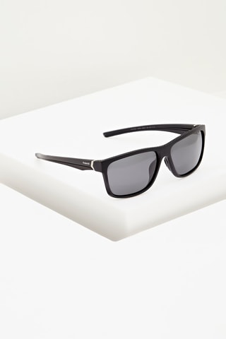 Lunettes de soleil polarisées homme Catégorie 3 - Noir - Argenté, blanc, gris et noir