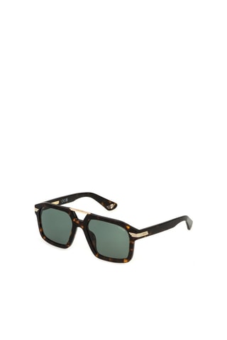 Lunettes de soleil homme - Catégorie 2 - Police - Marron et vert