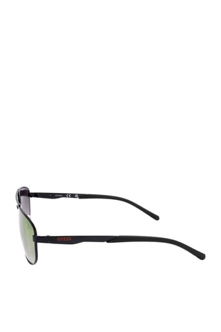 Lunettes de soleil homme - Verres effet miroir - Catégorie 3 - Noir