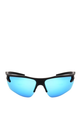 Lunettes de soleil homme - Verres effet miroir - Catégorie 3 - Noir