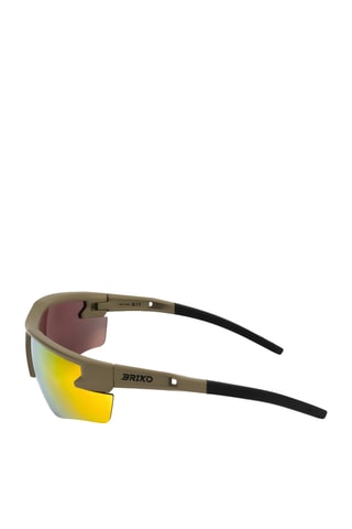 Lunettes de soleil homme - Verres effet miroir - Catégorie 3 - Marron