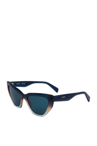 Zonnebril Dames - Spiegelende Glazen - Categorie 3 - Blauw en bruin