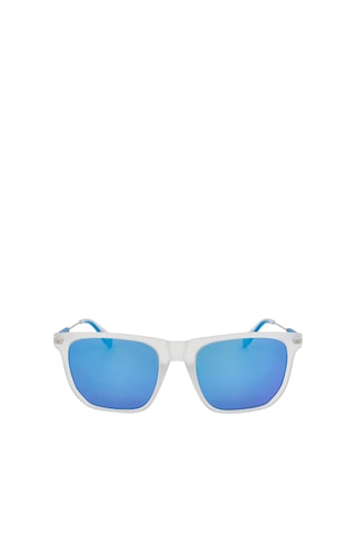 Lunettes de soleil homme - Verres effet miroir - Catégorie 3 - Adidas Original - Bleu et blanc