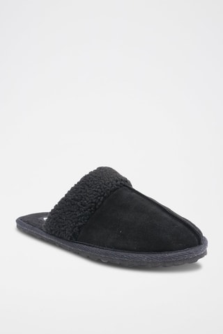 Pantofole in pelle scamosciata Matrix - 
Nero